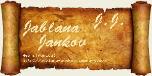 Jablana Jankov vizit kartica